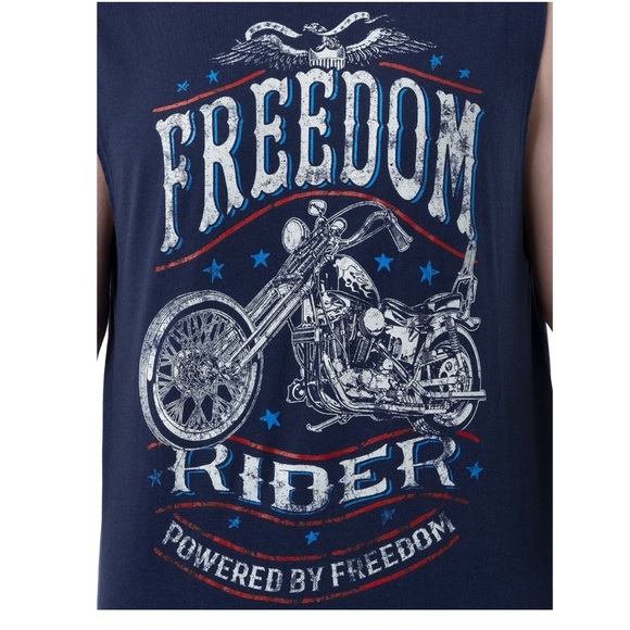 Way To Celebrate Men's Americana Graphic Muscle Tank Top, Size L - Picture 6 of 8